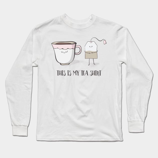 This Is My Tea Shirt Long Sleeve T-Shirt by Dreamy Panda Designs